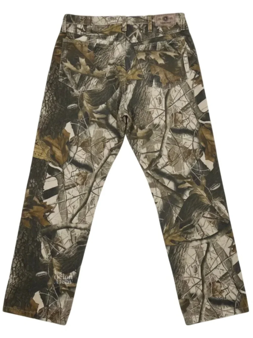 Size 34 Wrangler Slim Straight Double Knee Jeans 'Realtree Camo' 97GR1HD Used
